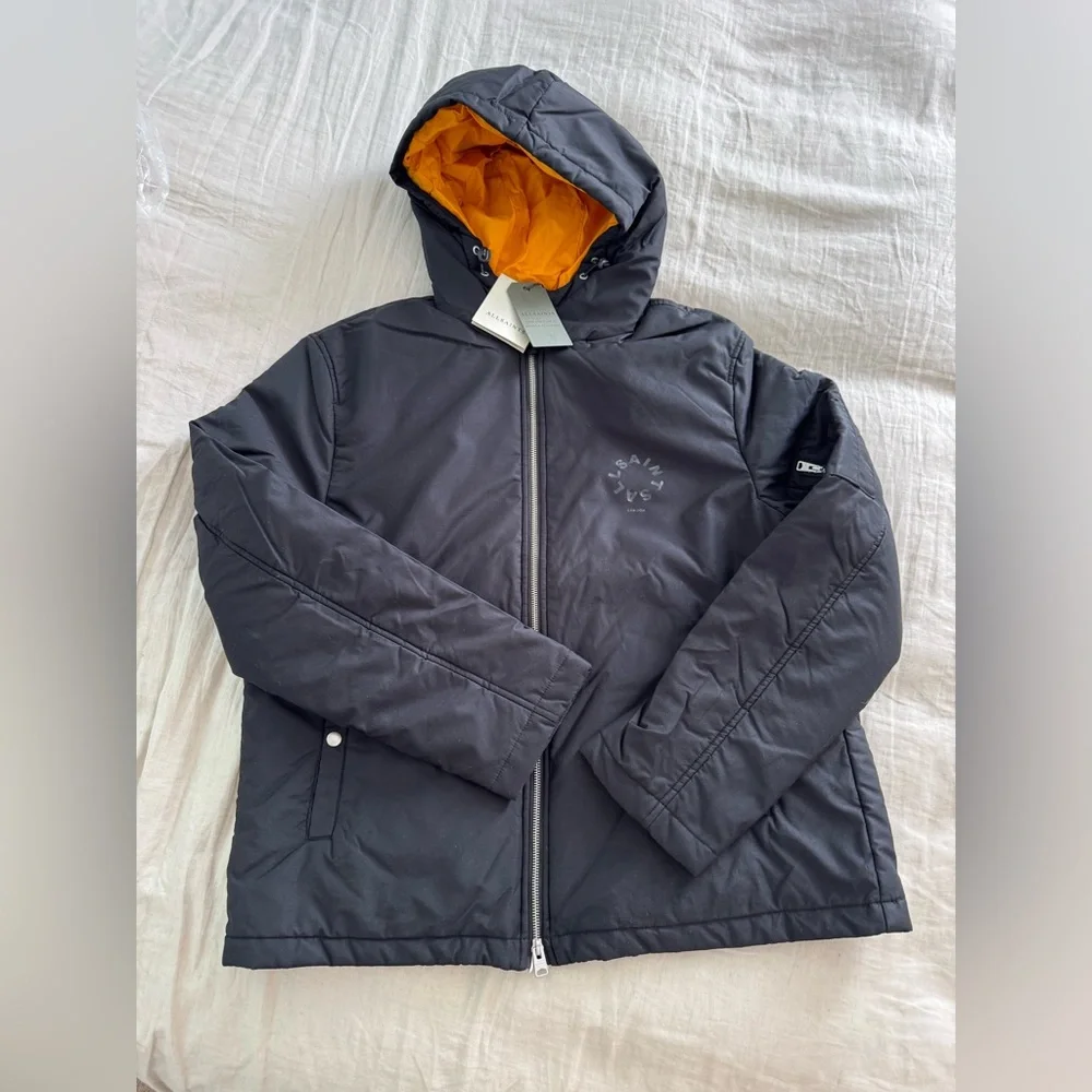 ALLSAINTS TIERRA Jacket Men Hoodie ROCKPILE LOGO SOLD OUT MSRP $419 NWT - Picture 2 of 8